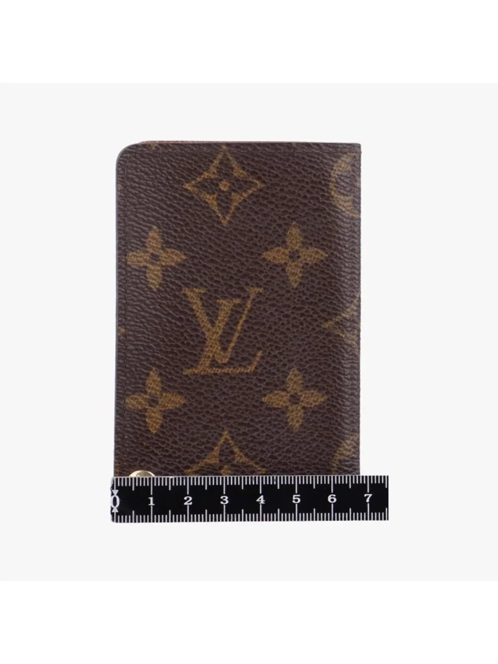 Louis Vuitton Porto Cartes Credit Pression Monogram Brown Canvas Card Holder